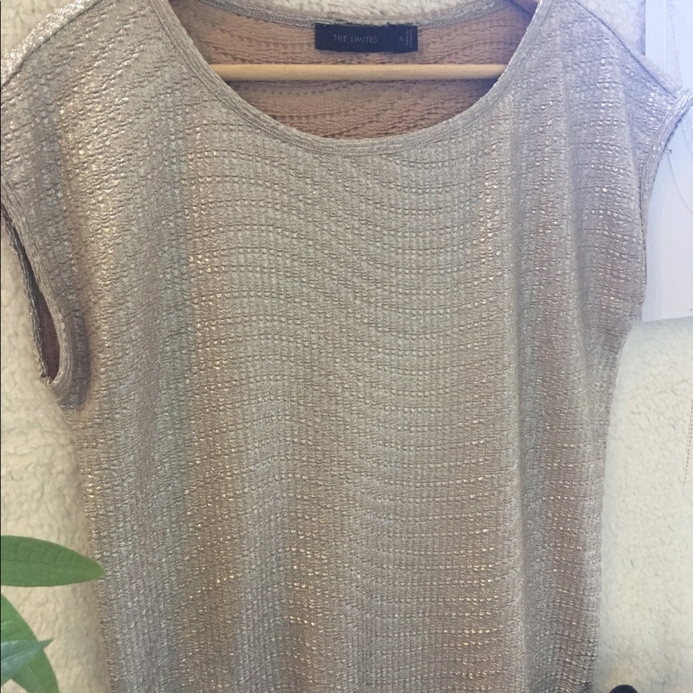 The Limited brand gold/silver shimmer woman’s top